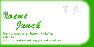 noemi junek business card